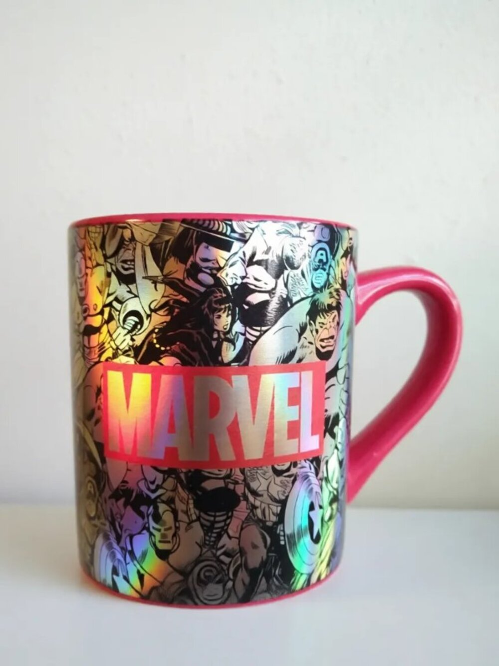 Marvel Heroes HOLOGRAPHIC Coffee Tea Mug 14oz